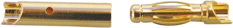 Conectores dorados de 4 mm, 1 par