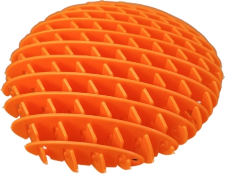 Juguete fidget antiestrés naranja 10 cm