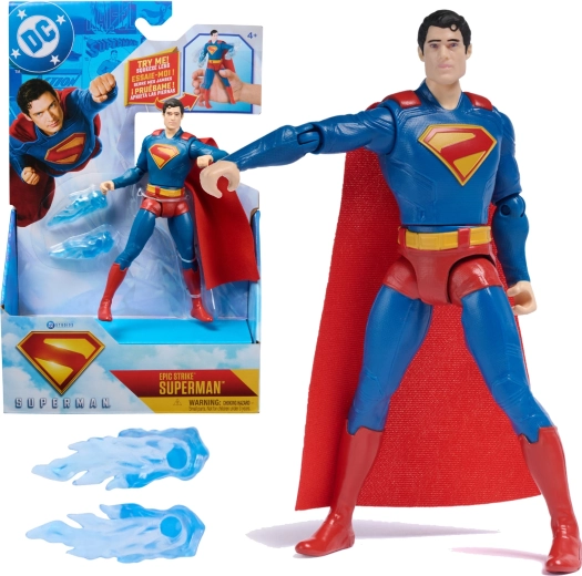 Figura de acción SUPERMAN de 15 cm con efectos y accesorios
