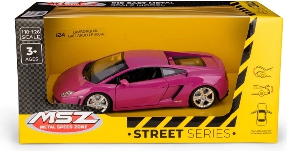 Modelo de coche Lamborghini Gallardo LP560-4 morado 1:24