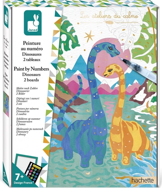 Pintar por números – dinosaurios de JANOD