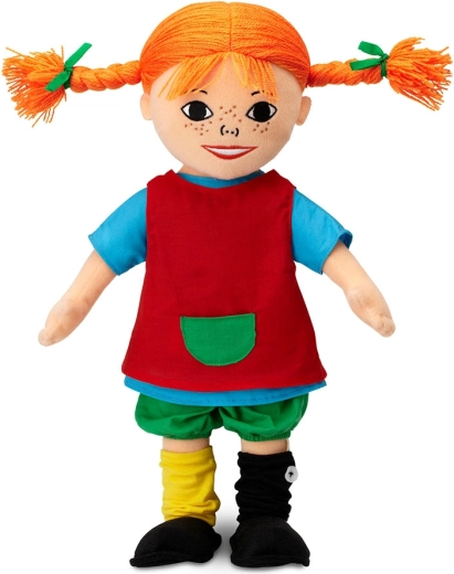 Micki Pippi Calzaslargas muñeca de tela suave 40 cm