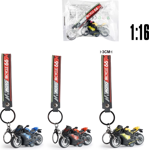 Llavero con modelo metálico de moto DUCATI 1:16