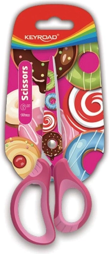 Tijeras escolares Keyroad Tattoo Soft 15 cm