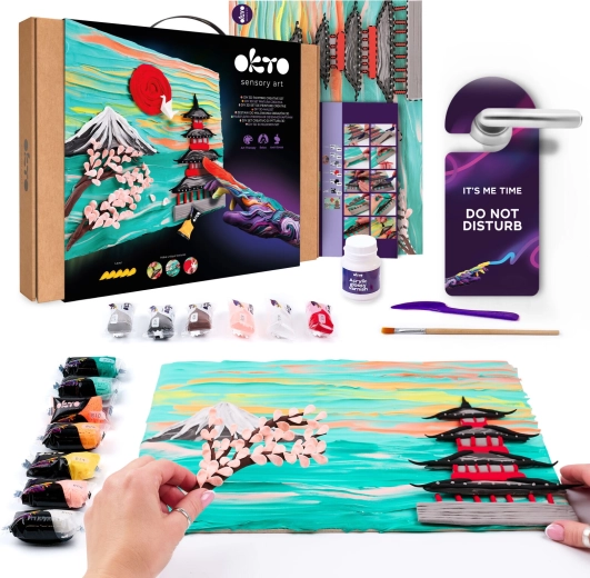 Set artístico OKTO para pintar con pasta Japan 30 × 40 cm