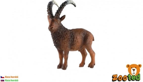Figura de plástico realista de cabra montés
