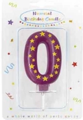 Vela de cumpleaños número 0