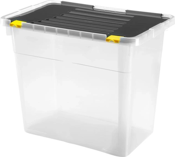 Caja de almacenamiento de plástico con tapa HEIDRUN One 72 l