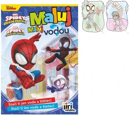 Libro para colorear Pinta con agua A5 SPIDEY 15 × 21 cm