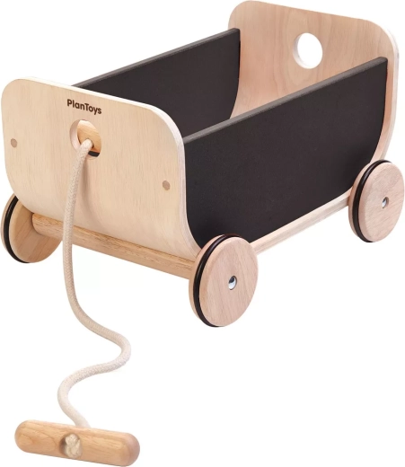 PlanToys carrito de madera negro
