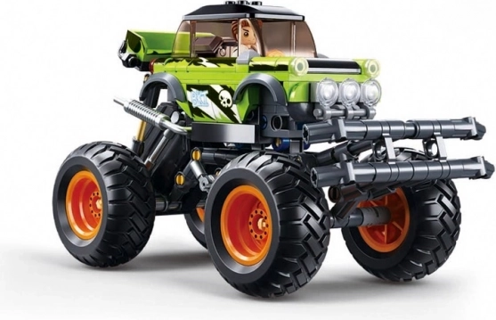 Sluban monster truck de cuerda Bigfoot Green