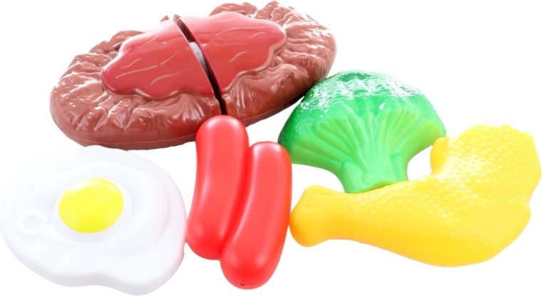 Alimentos de colores para un juego realista