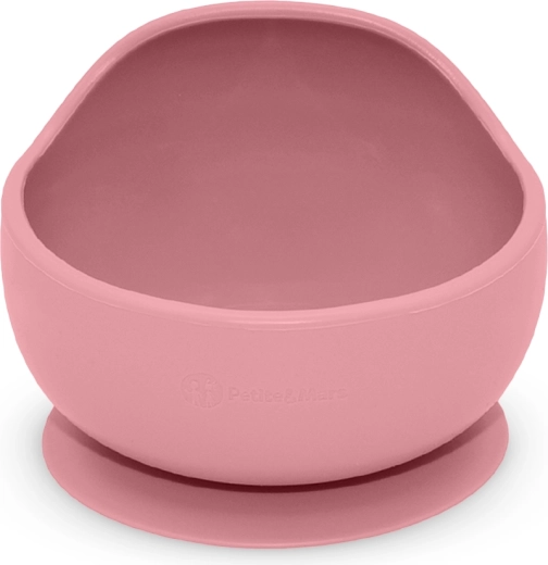 Petite&Mars cuenco de silicona con ventosa Take&Match dusty rose 6m+