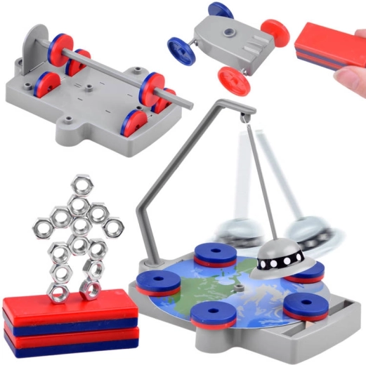 Juego de construcción magnético educativo 12 en 1 – set científico para niños