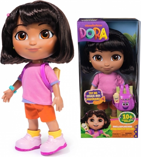 Dora la Exploradora – muñeca interactiva canta y explora con mochila