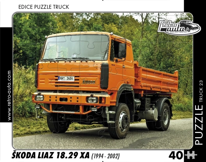 Puzle RETRO-AUTA – ŠKODA LIAZ 18.29 XA, 40 piezas