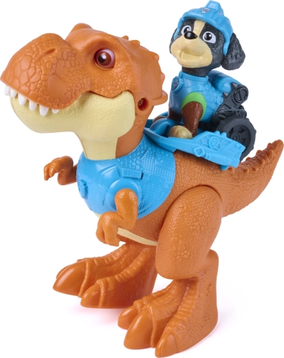 Rex se puede enganchar en el lomo del dinosaurio