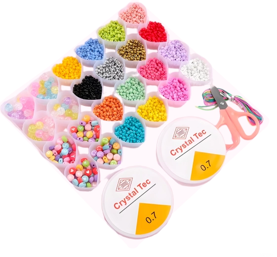Set de cuentas Box 2 – 26 compartimentos con forma de corazón