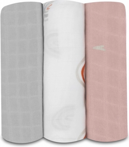 LIONELO pañales de bambú 3 uds, 70 × 70 cm – rainbow