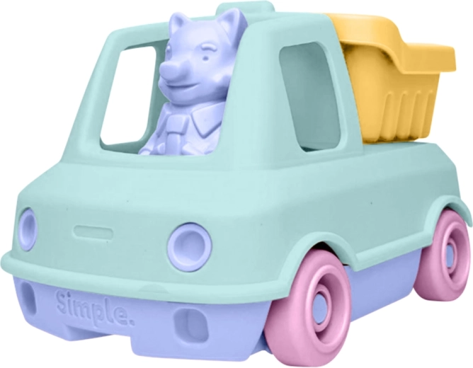 Simple. camión volquete color menta para arena y agua para niños