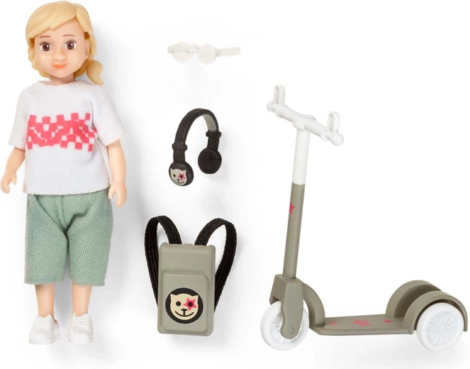 Accesorios modernos: gafas, auriculares y mochila