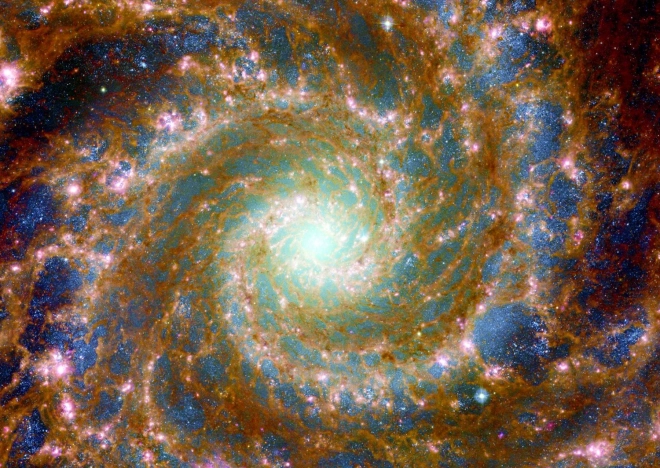 Puzzle Galaxia espectral a través del espectro de 1000 piezas