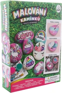 Set para pintar piedras – unicornios para niños