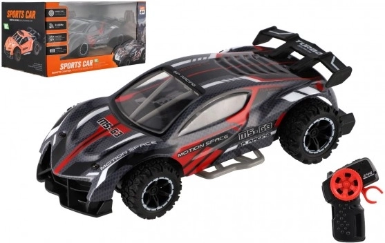 Coche deportivo RC 2,4 GHz 20 cm a pilas – Rojo