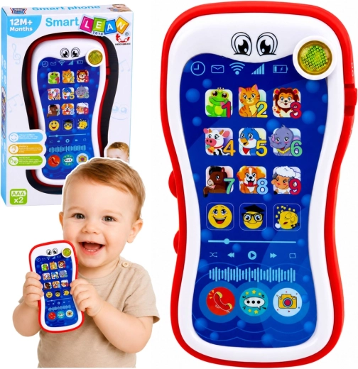 Smart Lean Toys Smart Phone teléfono educativo interactivo para niños pequeños con sonidos y luz