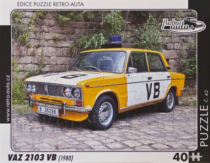 Puzzle de coches retro VAZ 2103 VB (1980) – 40 piezas