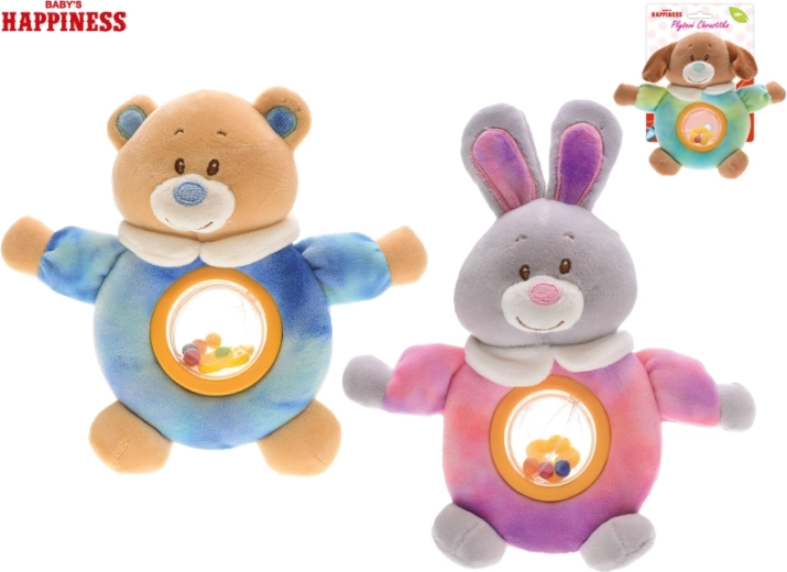 Peluche con sonajero Baby Happiness 17 cm
