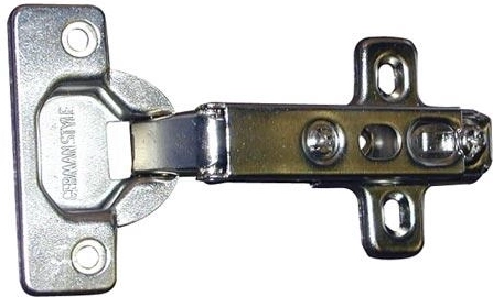 Bisagra para muebles GS-B semisuperpuesta con placa (10 uds.)
