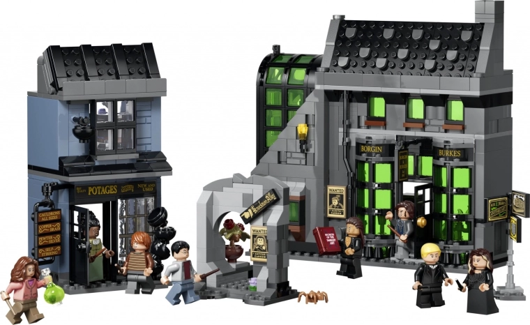 Dos tiendas detalladas de Knockturn Alley