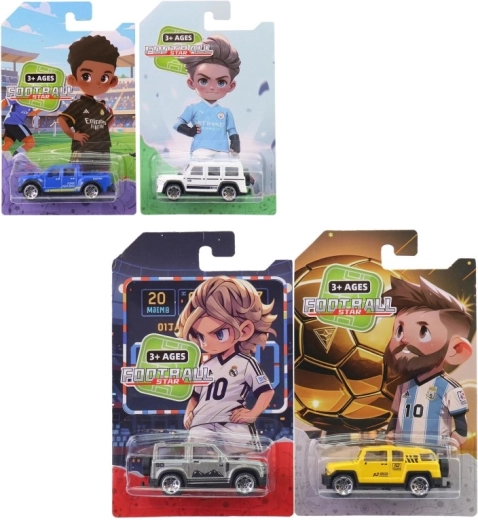 Coche metálico 1:64 en cartón 7 cm