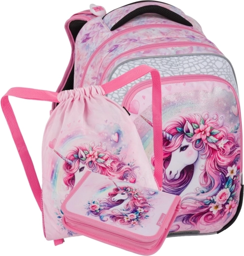 Bagmaster beta 26 b set escolar para niños de primer grado unicornio