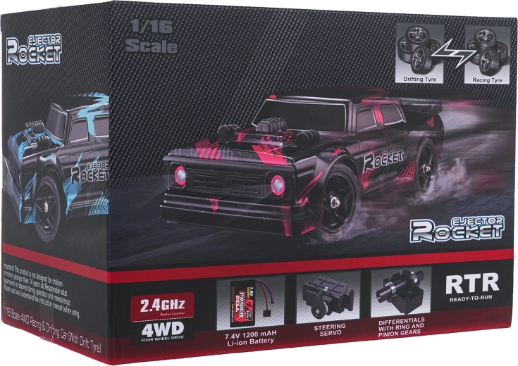 Coche teledirigido de drift ROCKET con tracción 4×4