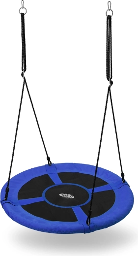 Columpio colgante tipo nido de cigüeña NILS Camp 100 cm azul