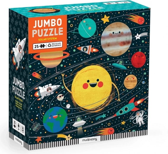 Mudpuppy puzle jumbo sistema solar 25 piezas