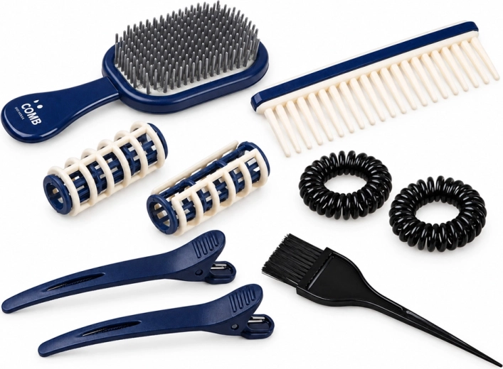 Numerosos accesorios para pequeños peluqueros