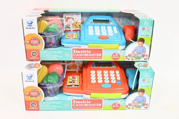 Caja registradora infantil a pilas para jugar a las tiendas