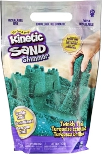 Kinetic Sand arena azul verdosa con purpurina 0,9 kg