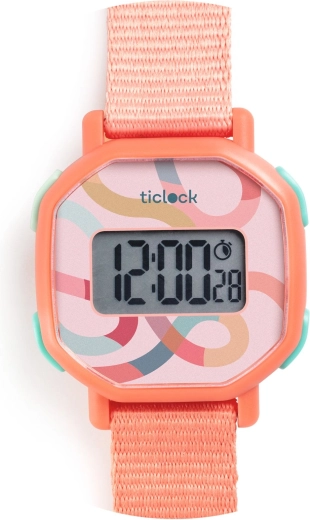 Reloj digital infantil Djeco Pastel Volute