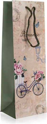 Bolsa de regalo para botella Romantic Ride 12 × 35 × 9 cm