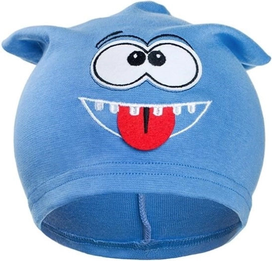 Gorro infantil de otoño New Baby smile celeste 110 (4–5 años)