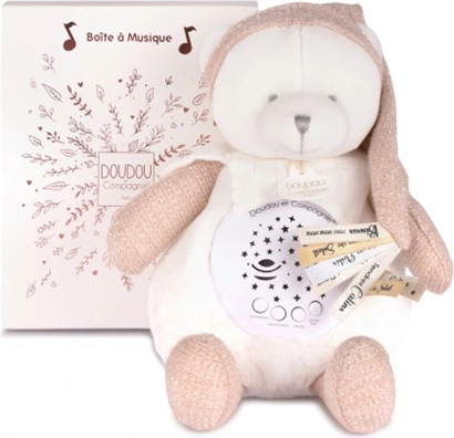 Doudou et Compagnie luz nocturna musical con proyección de estrellas – osito rosa