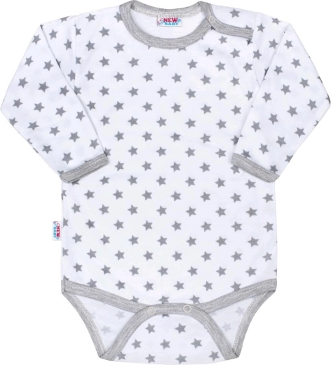 Body para bebé New Baby Classic II gris con estrellitas
