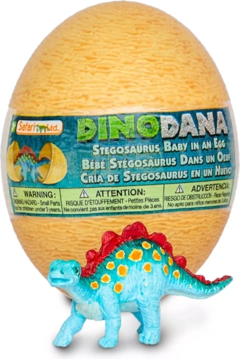 Safari Ltd. figura de cría de estegosaurio con huevo con realidad aumentada
