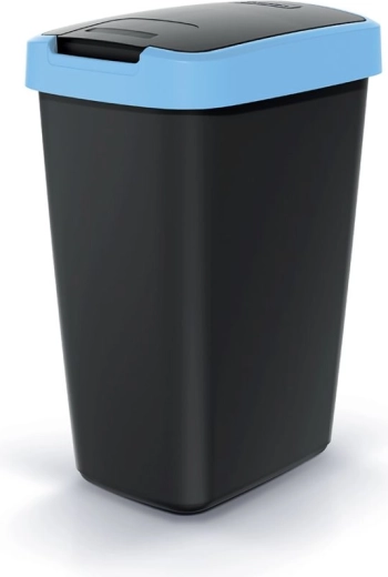 Papelera Compacta Q Flap 12 l con tapa abatible