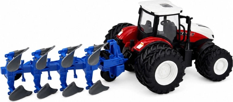 Arado multireja para un juego agrícola realista