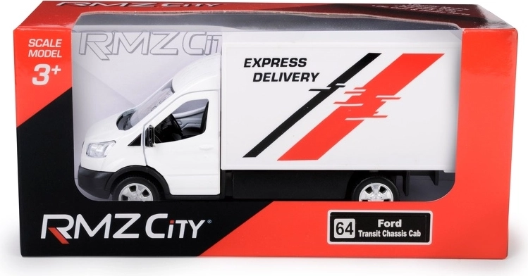 Modelo de furgoneta RMZ City Ford Transit express delivery 2018 1:43